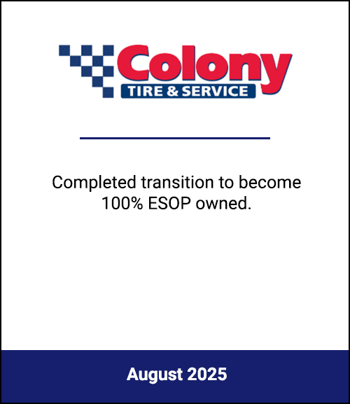 Regional Tire Dealer Maintains Community-Focused Legacy, Becomes 100% Employee-Owned