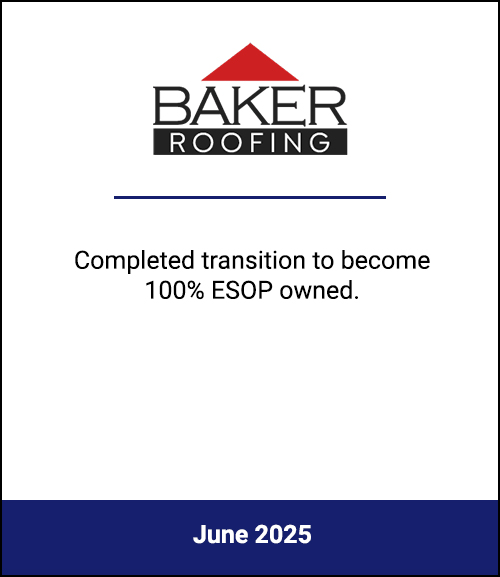 Southeastern and Mid-Atlantic Roofing Contractor Rewards Employee Dedication, Becomes 100% Employee-Owned